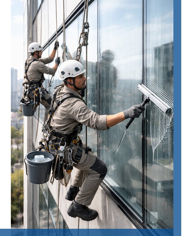 Мойка окон альпинистами в Заволжье от 4583 р. | ВЫСОТНИК-Звл
