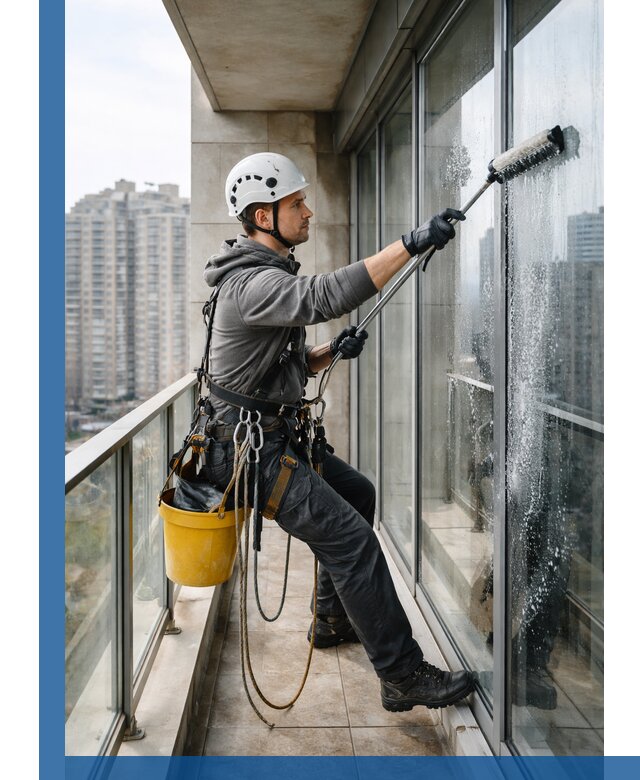 Профессиональная мойка балконного остекления в Заволжье