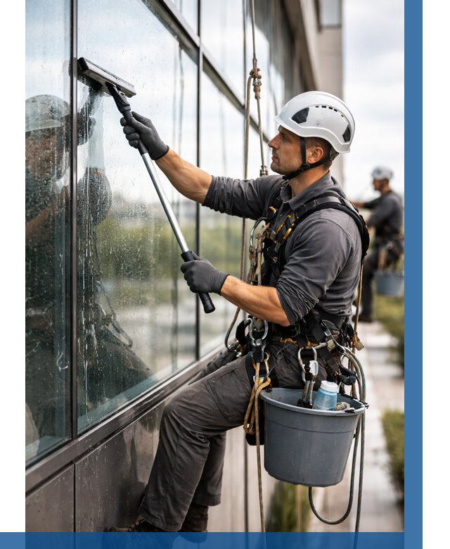 Мойка стеклянных фасадов в Заволжье от 204 р. | ВЫСОТНИК-Звл