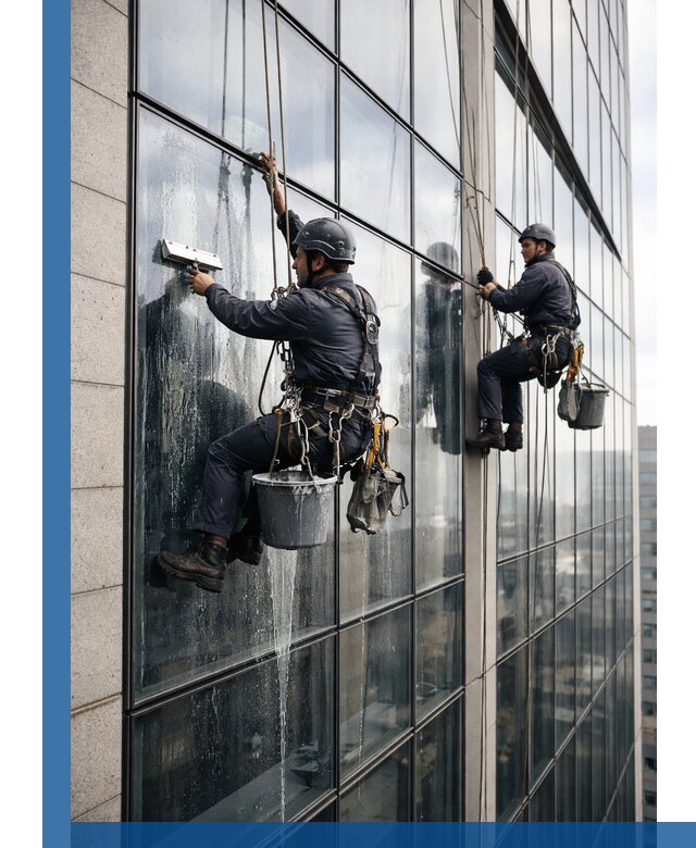 Профессиональная мойка стеклянных фасадов зданий в Заволжье