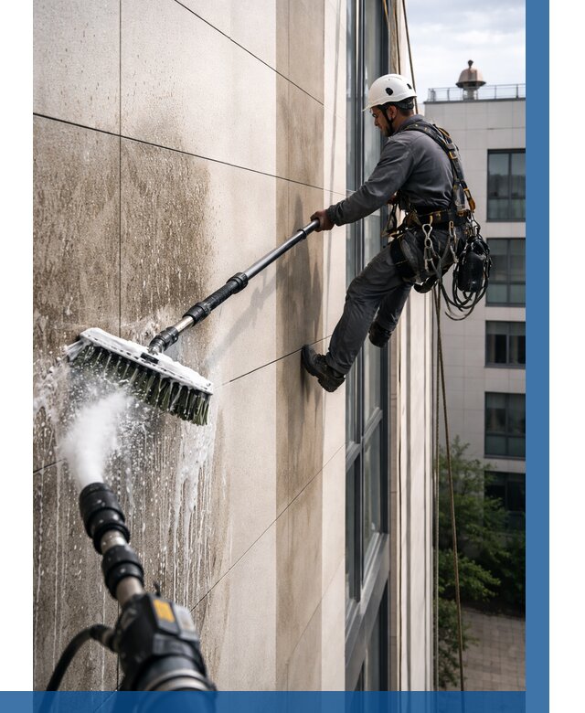 Мойка фасада из керамогранита в Заволжье от 306 р. | ВЫСОТНИК-Звл