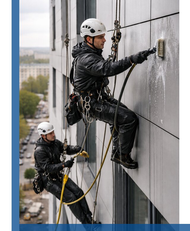 Профессиональная мойка фасада из композита в Заволжье