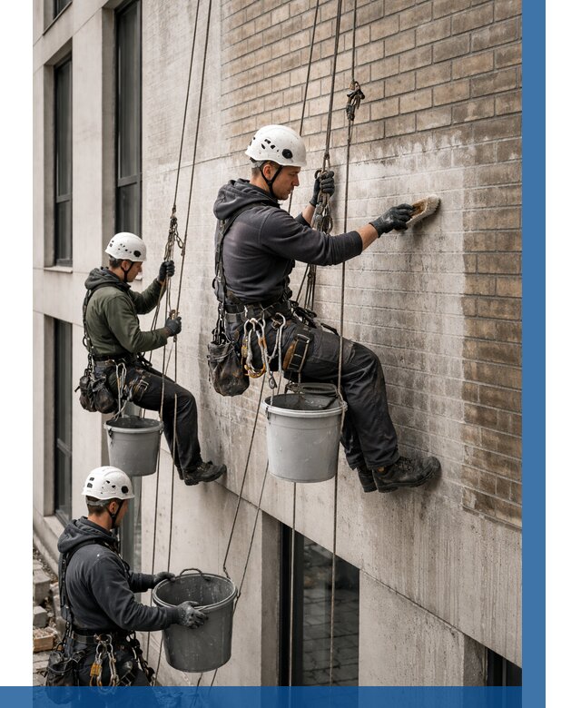 Удаление высолов с фасада в Заволжье от 255 р. | ВЫСОТНИК-Звл