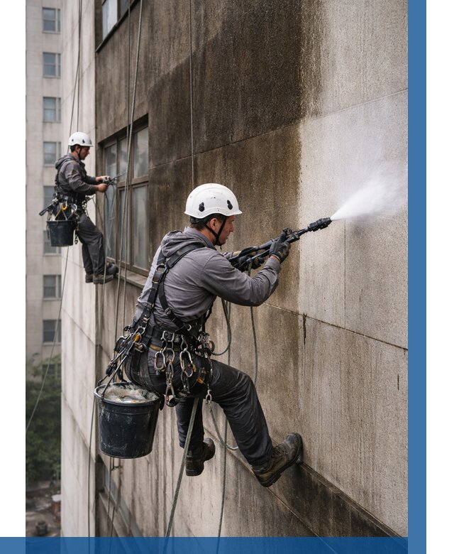 Очистка фасада от копоти в Заволжье от 255 р. | ВЫСОТНИК-Звл