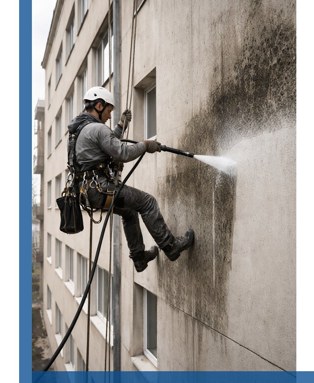 Профессиональная очистка фасадов от плесени в Заволжье