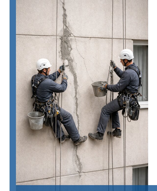 Заделка трещин на фасаде в Заволжье с гарантийным ремонтом