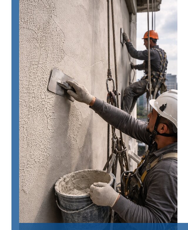 Декоративная штукатурка фасада с утеплением и защитой в Заволжье
