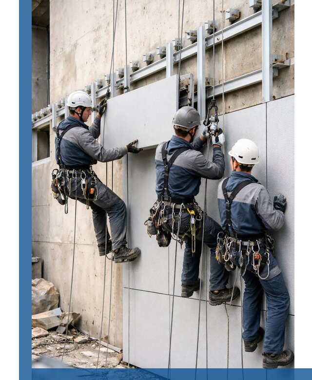 Монтаж вентилируемого фасада в Заволжье под ключ с гарантией качества