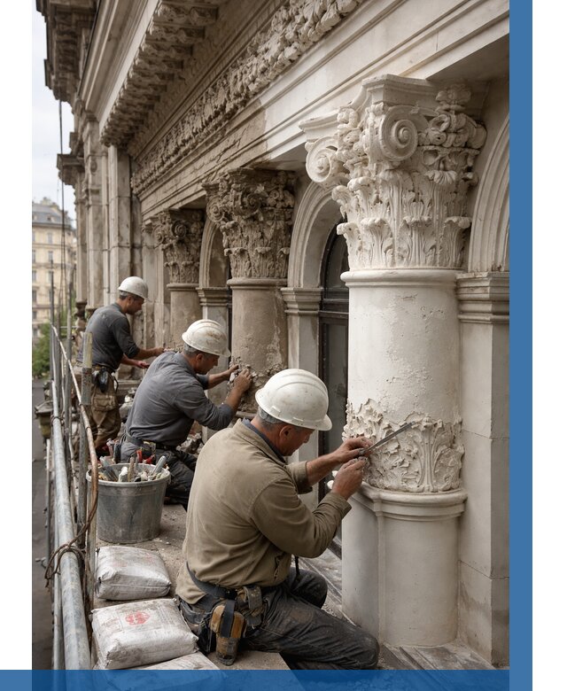 Реставрация фасадной лепнины в Заволжье от 2546 р. | ВЫСОТНИК-Звл