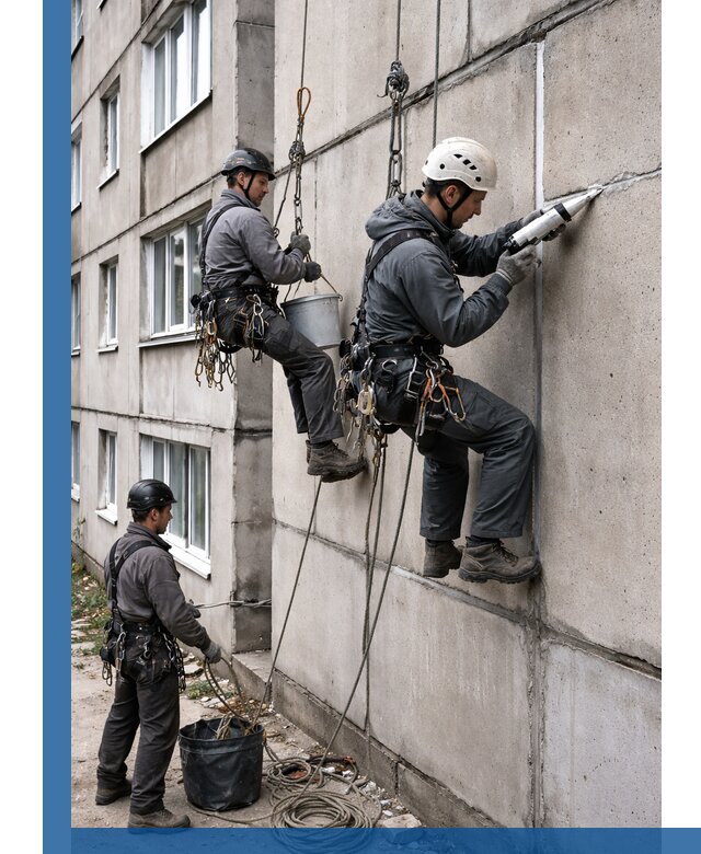 Герметизация межпанельных швов в Заволжье с гарантией герметичности