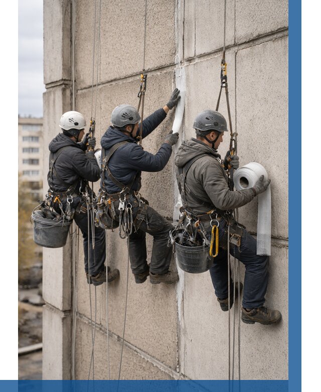 Ремонт межпанельных швов в Заволжье от 764 р. | ВЫСОТНИК-Звл