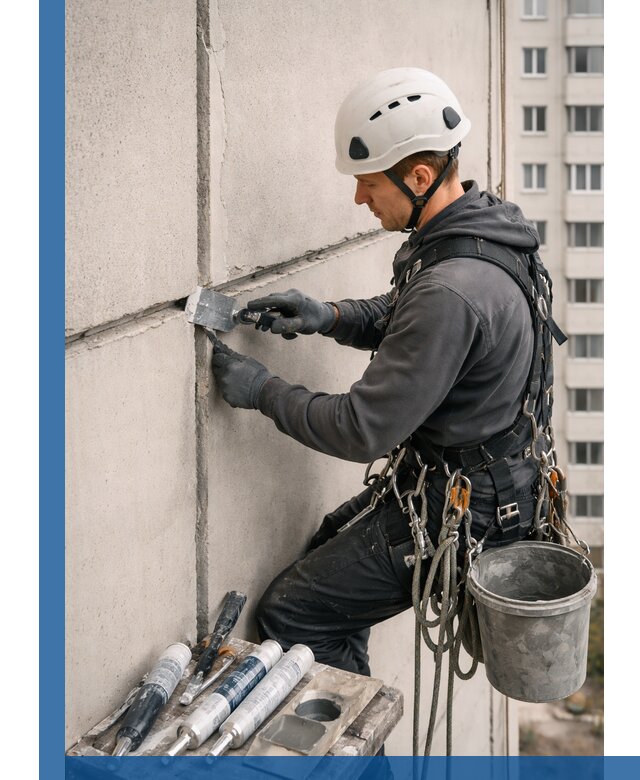 Ремонт межпанельных швов в Заволжье герметизация и восстановление