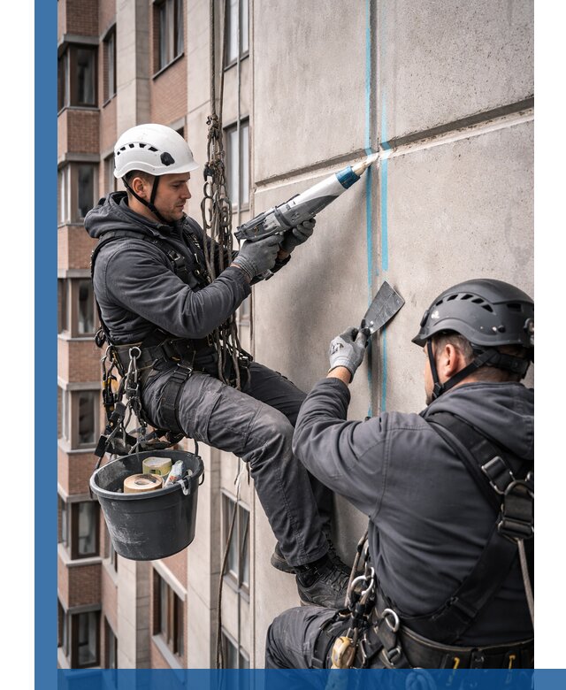 Вторичная герметизация швов фасада и кровли в Заволжье