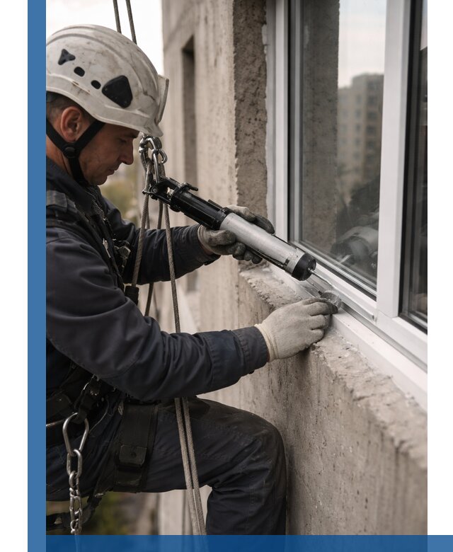 Герметизация оконных швов снаружи в Заволжье профессионально