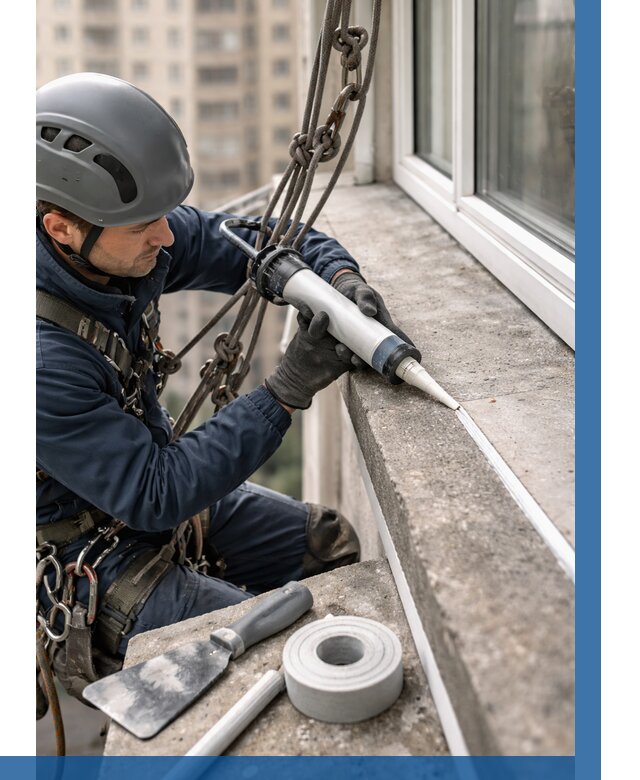 Герметизация балконного козырька в Заволжье от 4583 р. | ВЫСОТНИК-Звл