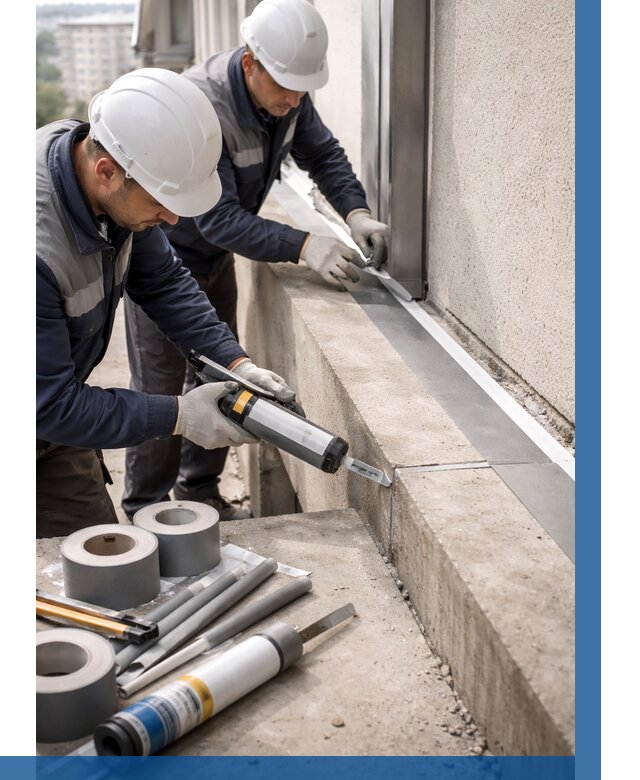 Герметизация примыкания балкона в Заволжье от 4583 р. | ВЫСОТНИК-Звл