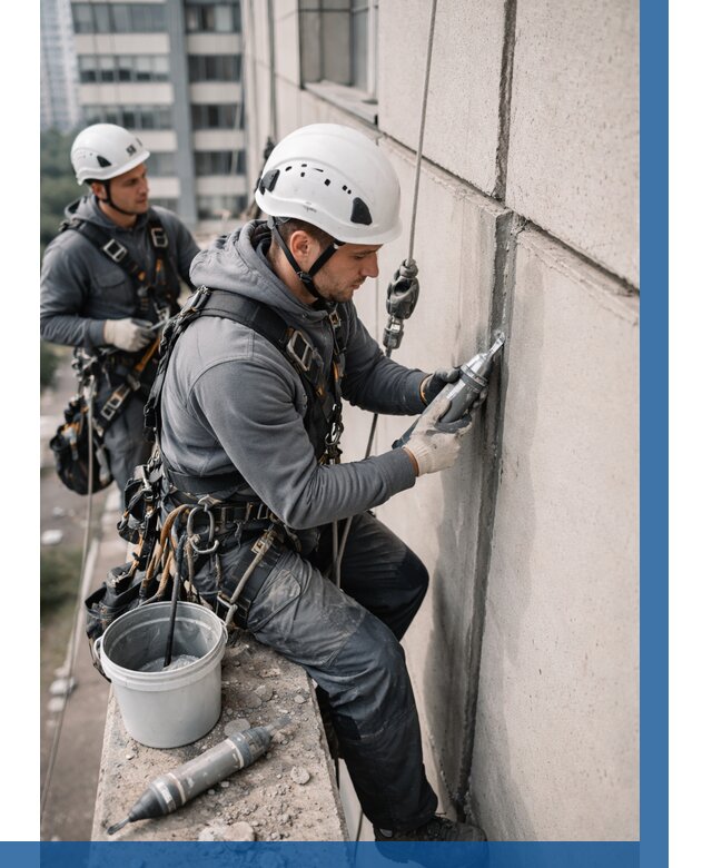 Ремонт деформационных швов здания в Заволжье от 1018 р. | ВЫСОТНИК-Звл