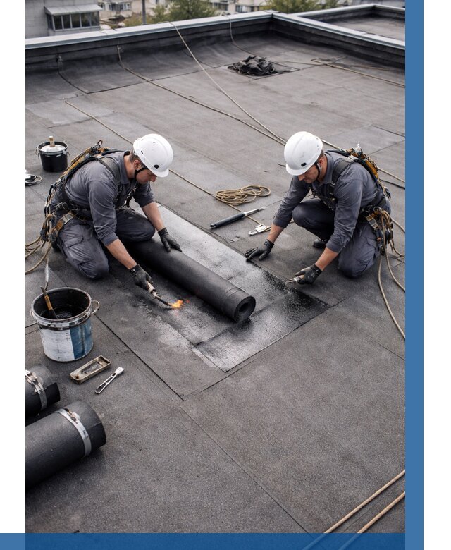 Ремонт мягкой кровли под ключ в Заволжье от 713 р. | ВЫСОТНИК-Звл