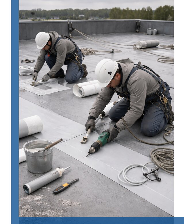 Ремонт мембранной кровли в Заволжье качественно и с гарантией