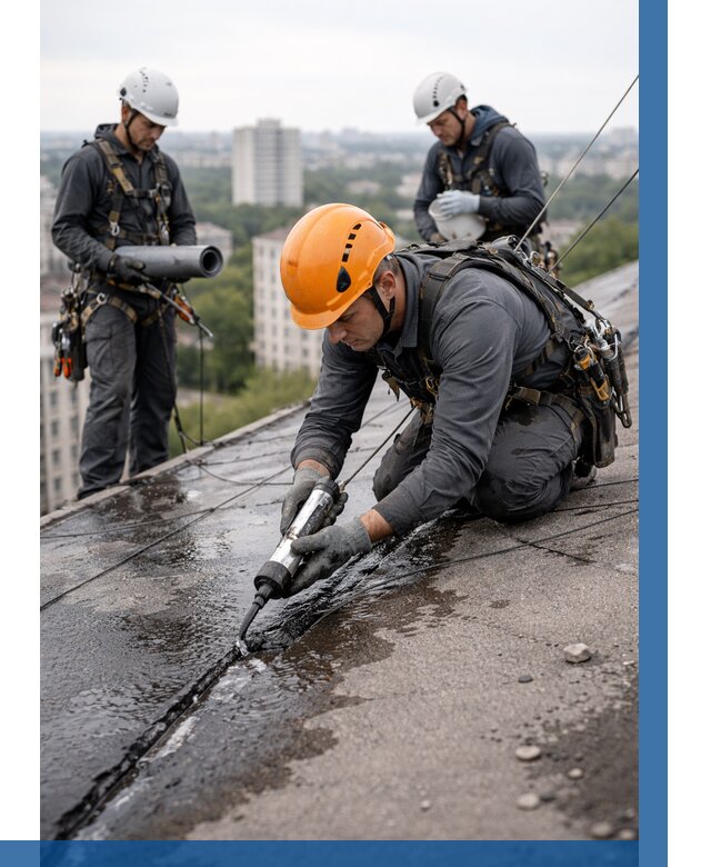 Устранение протечек кровли в Заволжье от 12221 р. | ВЫСОТНИК-Звл