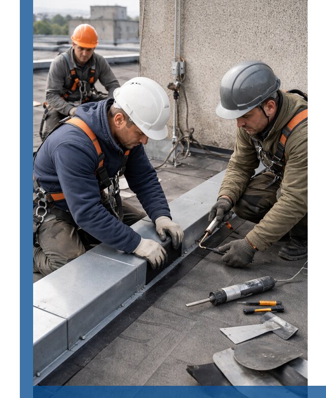 Ремонт кровельных примыканий в Заволжье профессионально