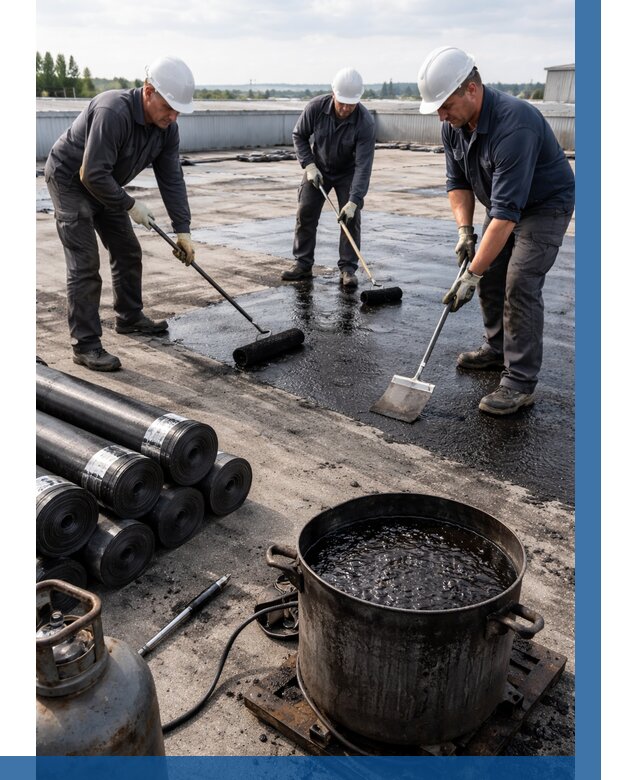 Гидроизоляция кровли мастикой в Заволжье от 611 р. | ВЫСОТНИК-Звл