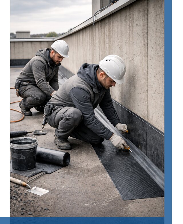 Гидроизоляция примыканий на кровле в Заволжье от 917 р. | ВЫСОТНИК-Звл