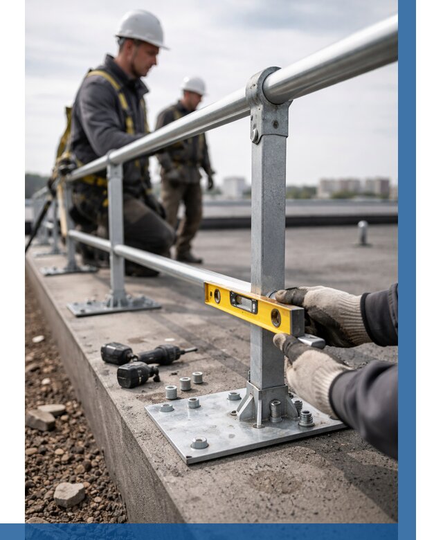 Монтаж кровельного ограждения в Заволжье от 1222 р. | ВЫСОТНИК-Звл