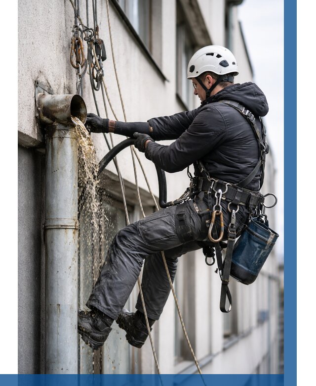 Прочистка водосточных труб в Заволжье от 3564 р. | ВЫСОТНИК-Звл