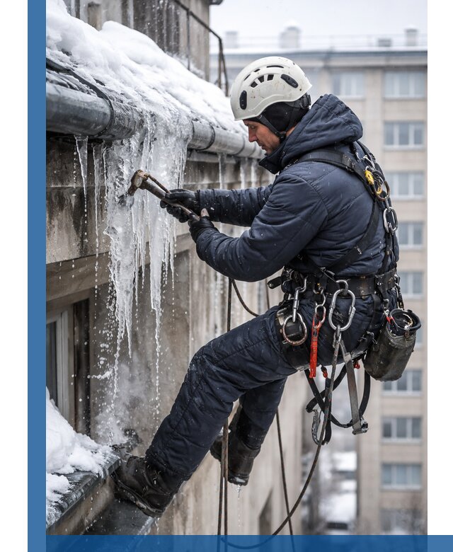 Удаление наледи и чистка водостоков в Заволжье оперативно и безопасно
