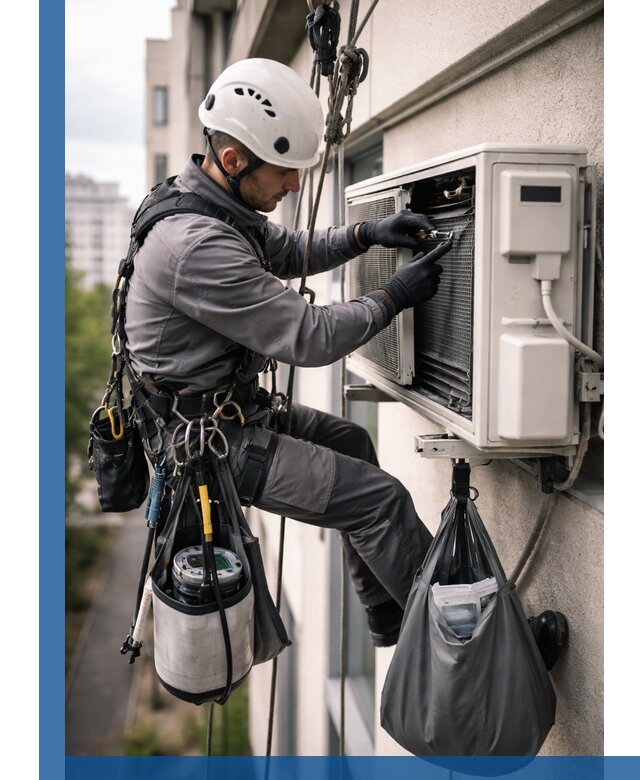 Обслуживание внешнего блока кондиционера в Заволжье профессионально