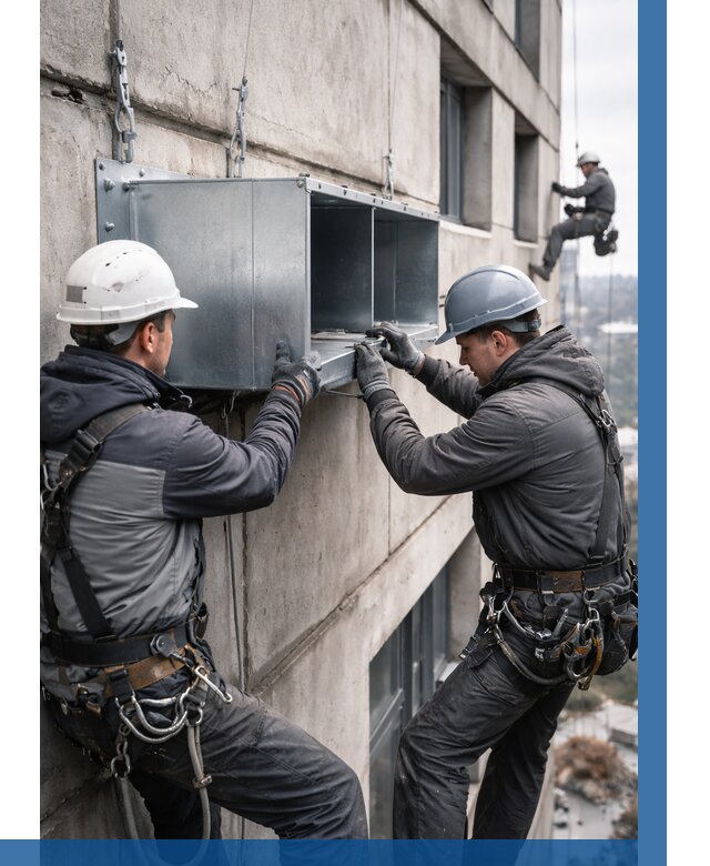 Монтаж вентиляционных коробов в Заволжье от 3055 р. | ВЫСОТНИК-Звл