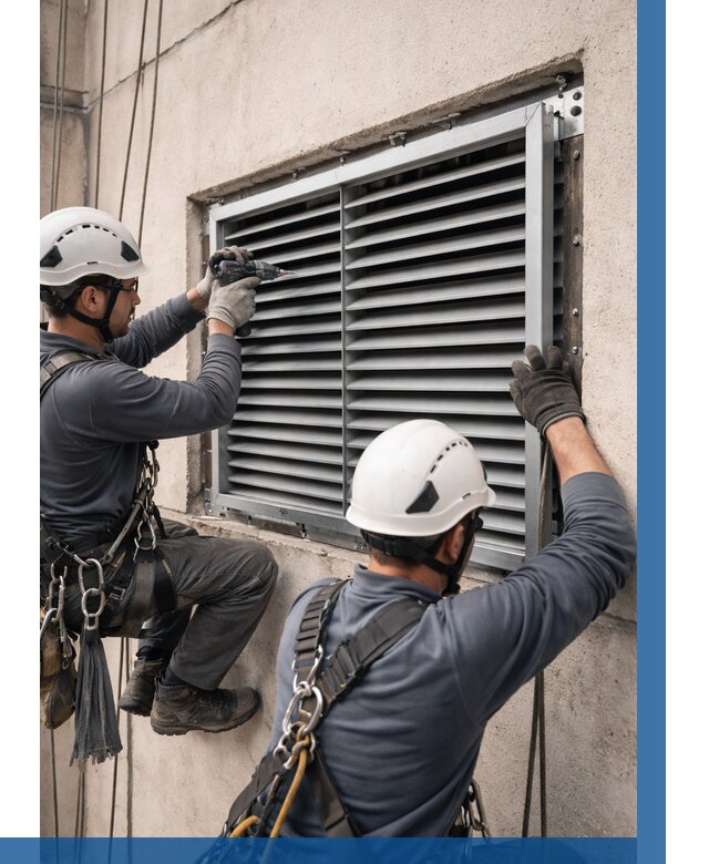 Монтаж вентиляционных решеток в Заволжье от 4583 р. | ВЫСОТНИК-Звл