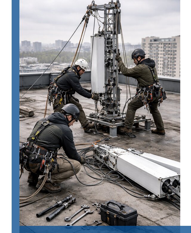 Демонтаж антенн на крыше зданий в Заволжье с гарантией