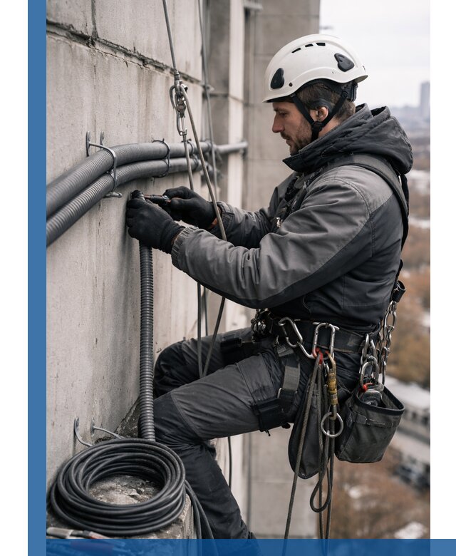 Профессиональный монтаж гофры для кабеля в Заволжье с гарантией