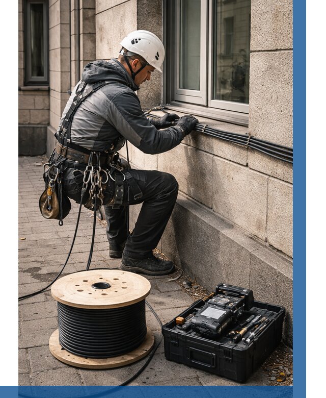 Прокладка оптоволоконного кабеля в Заволжье от 815 р. | ВЫСОТНИК-Звл