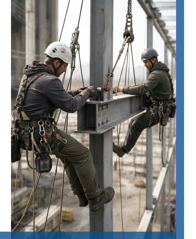 Монтаж металлоконструкций на высоте в Заволжье от 3564 р. | ВЫСОТНИК-Звл