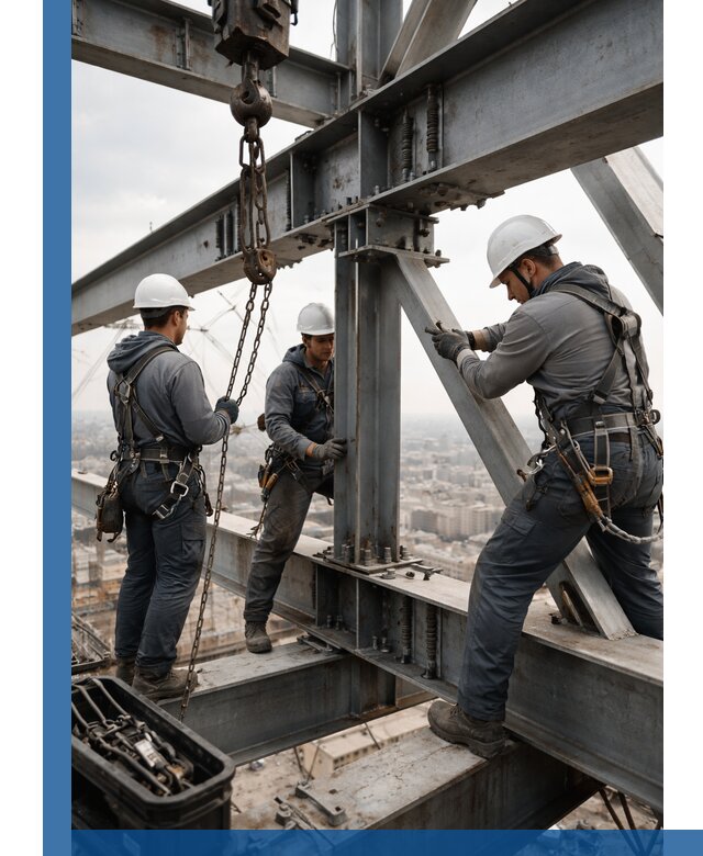 Профессиональный монтаж металлоконструкций на высоте в Заволжье