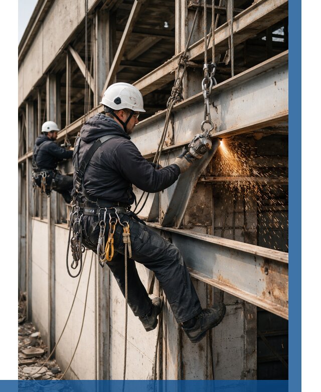 Демонтаж металлоконструкций на высоте в Заволжье от 6620р. |ВЫСОТНИК-Звл