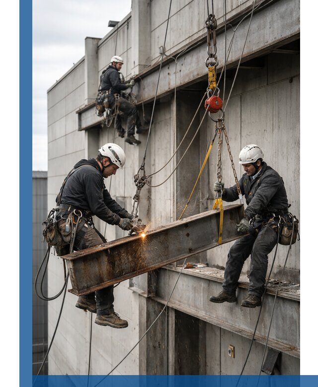 Демонтаж металлоконструкций на высоте в Заволжье под ключ