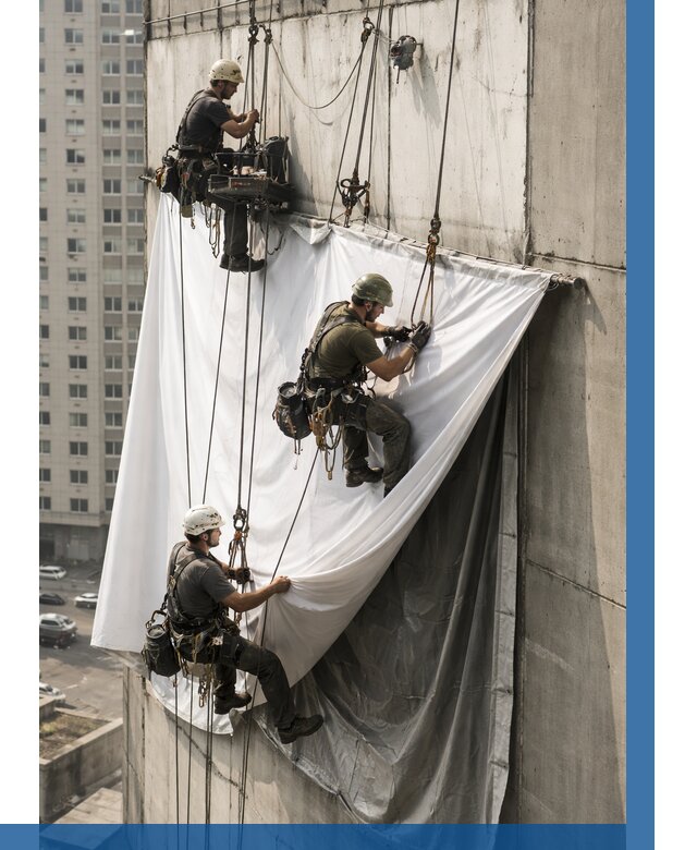 Замена баннерного полотна в Заволжье от 6620 р. | ВЫСОТНИК-Звл—заказать