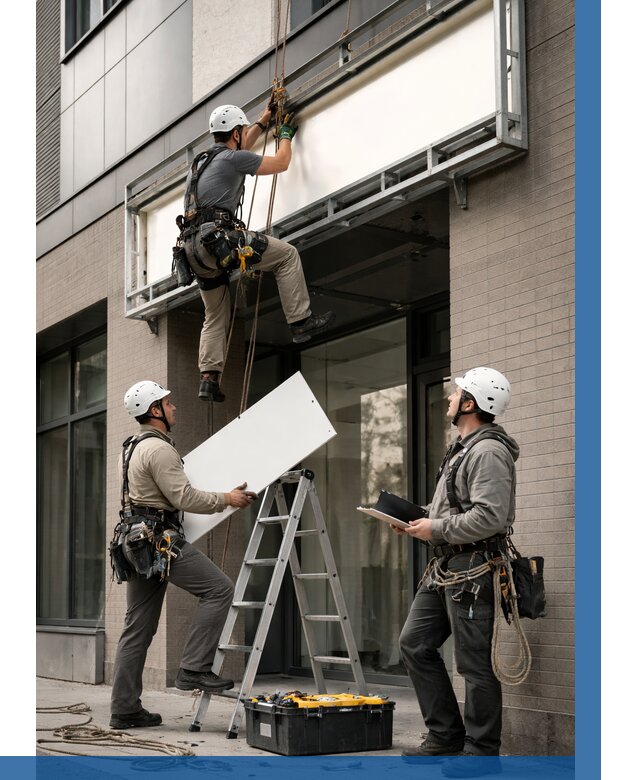 Монтаж светового короба в Заволжье от 6620 р. | ВЫСОТНИК-Звл