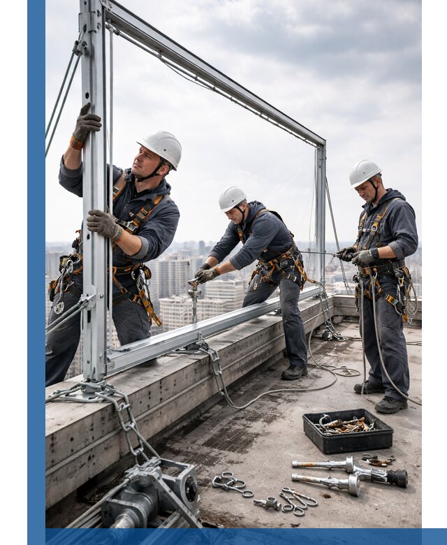 Монтаж крышных рекламных конструкций под ключ в Заволжье