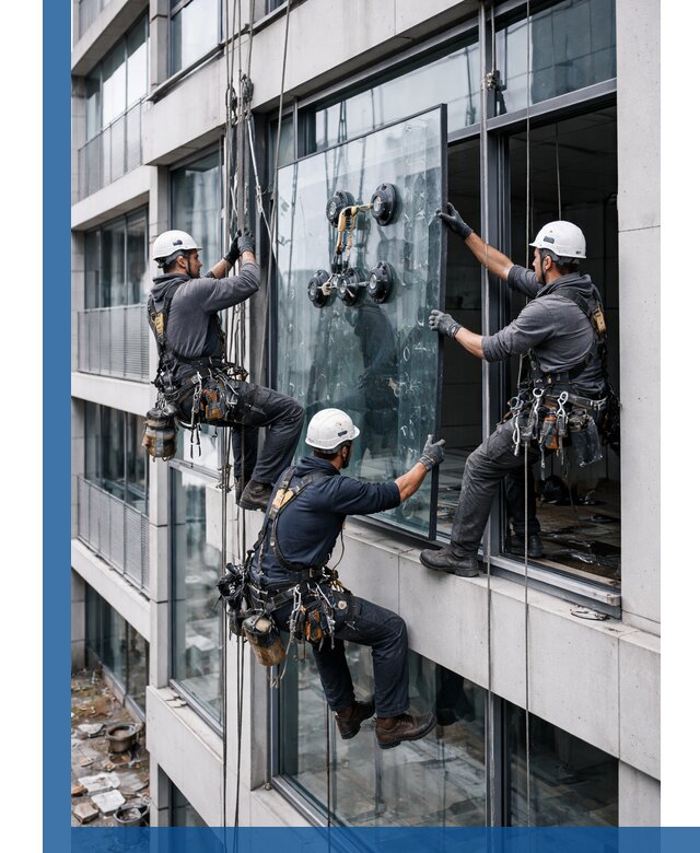 Фасадное остекление и монтаж витражей зданий в Заволжье под ключ