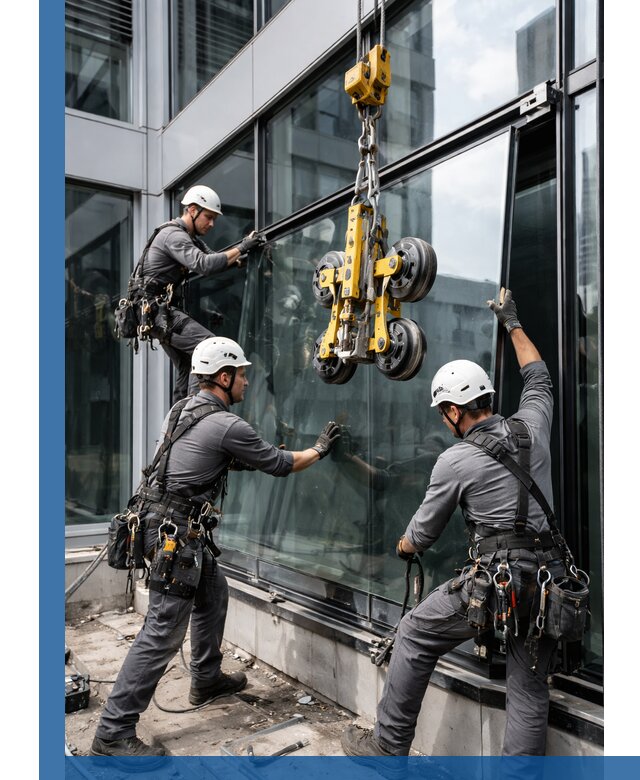 Структурное остекление фасадов в Заволжье монтаж и обслуживание