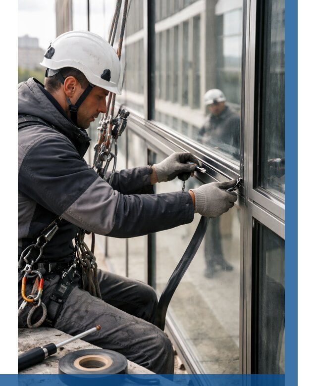 Ремонт витражных конструкций в Заволжье от 3564 р. | ВЫСОТНИК-Звл