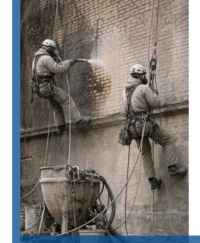 Пескоструйная очистка фасадов в Заволжье профессионально