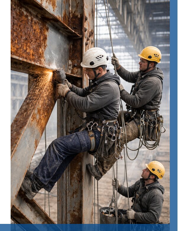 Зачистка металла от ржавчины в Заволжье от 356 р. | ВЫСОТНИК-Звл