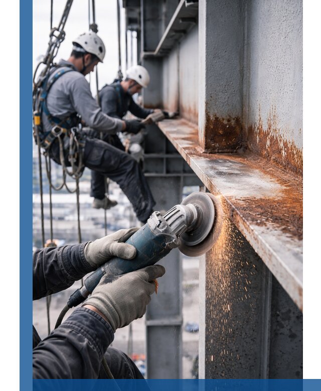 Зачистка металла от ржавчины и подготовка поверхностей в Заволжье