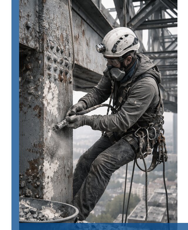 Удаление старой краски с металлических конструкций в Заволжье